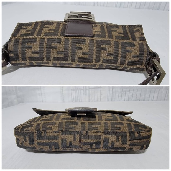 Authentic Fendi Zucca Canvas Baguette Brown - Picture 9 of 15